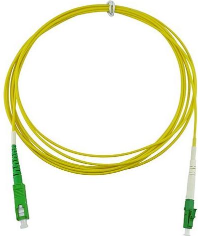 BlueOptics Simplex LWL Patchkabel, LC-APC/SC-APC, 3 Meter, Singlemode E9/125Âµm, G.657.A1, OS2, Eingangsdämpfung: unter 0.2dB, Markenfaser, LSZH gelb, 2.0mm Tube, Keramik Ferrule, inkl. Messprotokoll (SFP2122BU3MM)