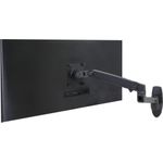 ERGOTRON LX Monitor Arm in Schwarz - Monitor Wandhalterung mit patentierter CF-Technologie für Bildschirme bis 86,40cm (34")  und 3,2-11,3 kg, VESA Standard (45-243-224)