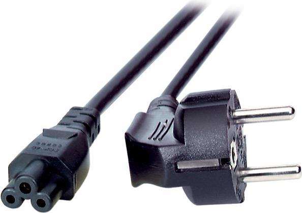 EFB-Elektronik Netzleitung Schutzkontakt 90° - C5 180°, schwarz, 5 m, 3 x 0,75 mm² Hersteller: EFB Elektronik (EK552.5V2)