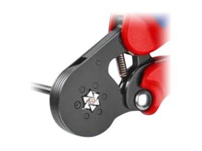 Knipex 97 53 14 Crimpzange Aderendhülsen 0,08 bis 10 mm² Blau, Rot