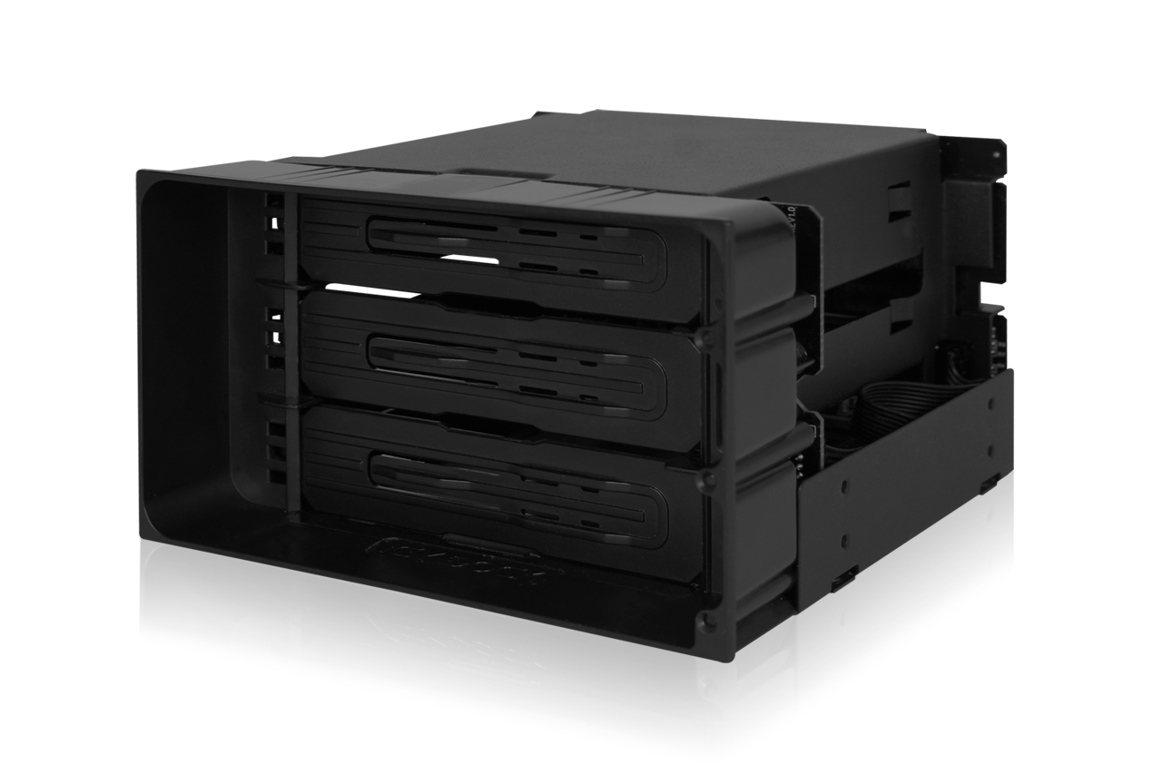 ICY Dock flexiDOCK MB830SP-B 3x 3.5" SAS/SATA Hot-Swap Schwarz