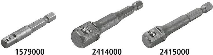 Wolfcraft 2414000 Steckschlüssel-Adapter Antrieb 1/4 (6.3 mm) Abtrieb 1/2 (12.5 mm) 72 mm 1 St.