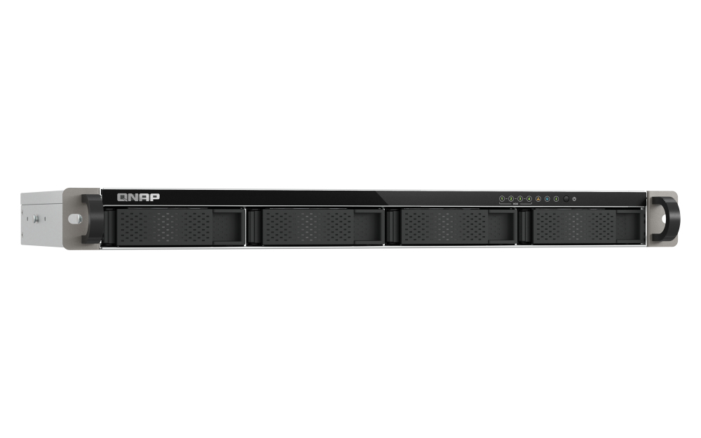 QNAP TS-433EU NAS-Server 4 Schächte 1U Rack 4 GB RAM Schwarz