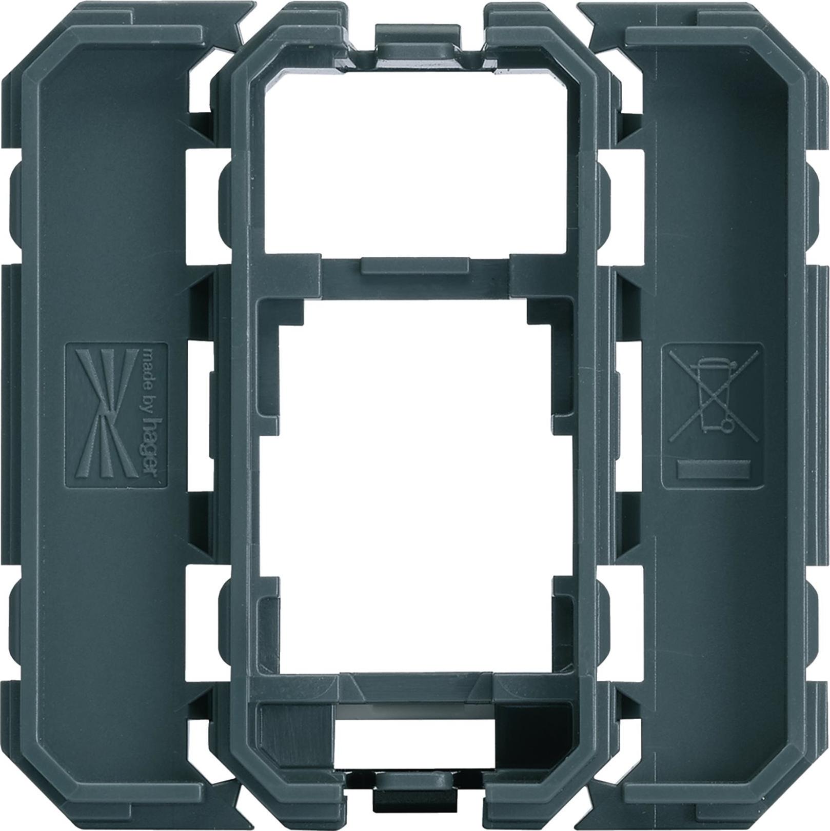 Hager Adapterrahmen WXF202 Keystone 1xRJ45 19.3x14.8mm (WXF202)
