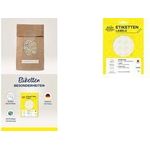 AVERY Zweckform Verschluss-Etiketten, 38 mm, transparent permanent haftend, rund, Durchmesser: 38 mm, aus - 1 Stück (51067)