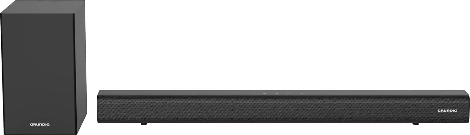 Grundig DSB 991 SW Soundbar 2.1-Kanal-System mit kabellosem Subwoofer, 90W RMS, Bluetooth 5.4
