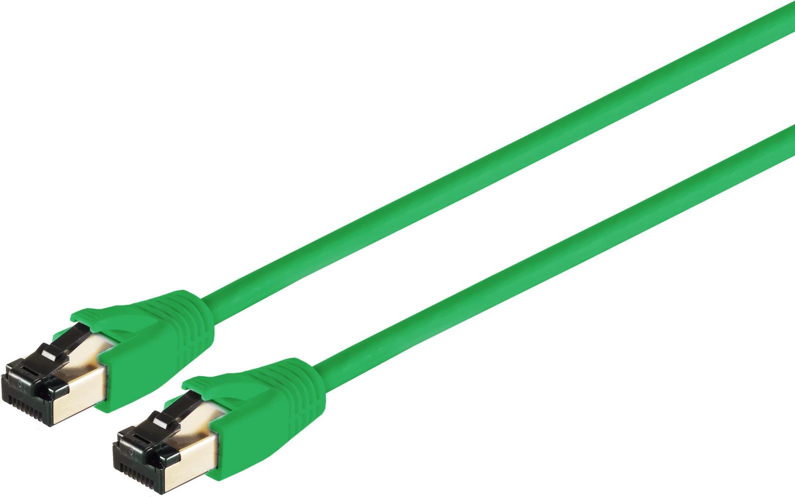S/CONN maximum connectivity Netzwerkkabel-Patchkabel cat. 8.1 F/FTP PIMF LSZH grün 3,0m (08-41043)