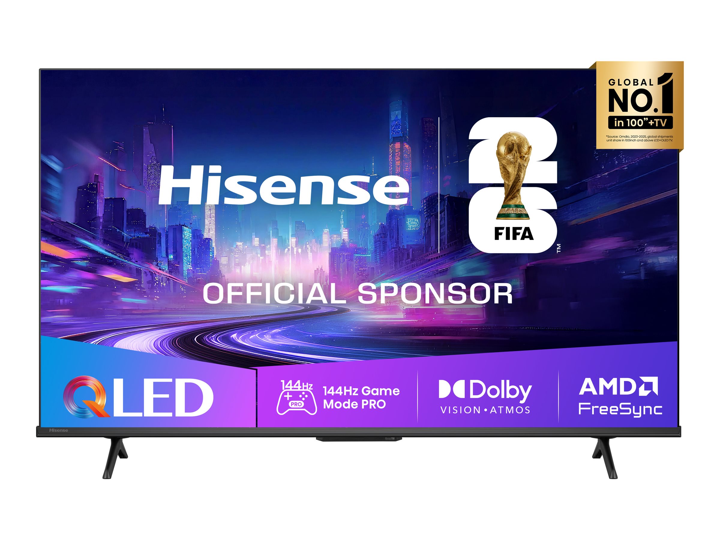 Hisense E7Q PRO Series 43E77Q PRO 43" 4K UHD QLED Smart TV Schwarz