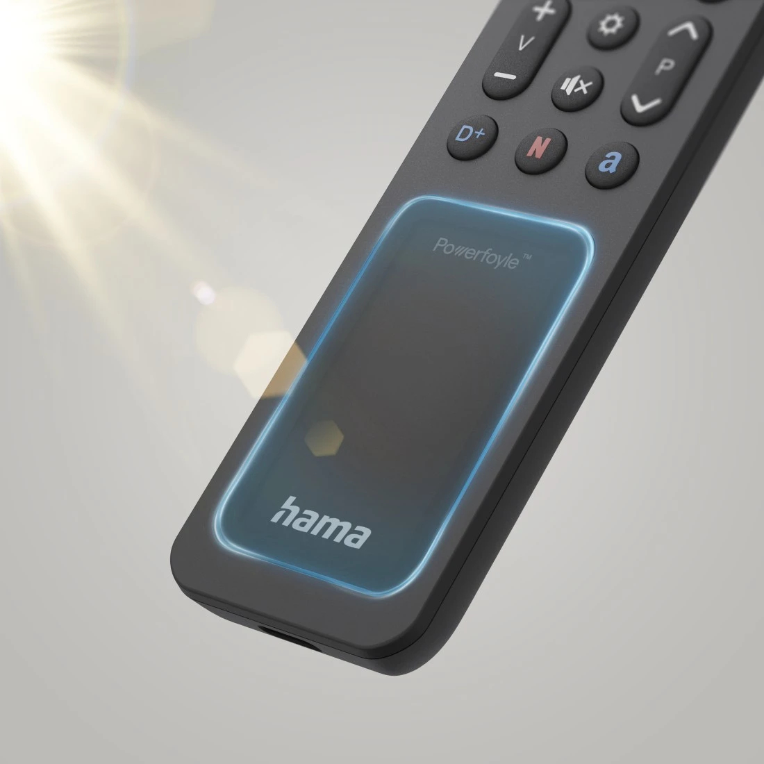 Hama 00221058 Bluetooth-Fernbedienung für Samsung Smart-TV Solar Schwarz