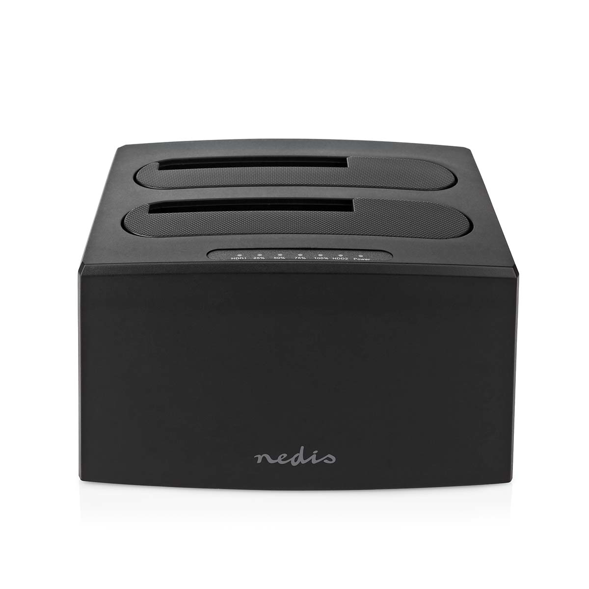 Nedis HDDUDB3210BK Dockingstation 2 Festplatten USB 3.2 Gen 1 Schwarz