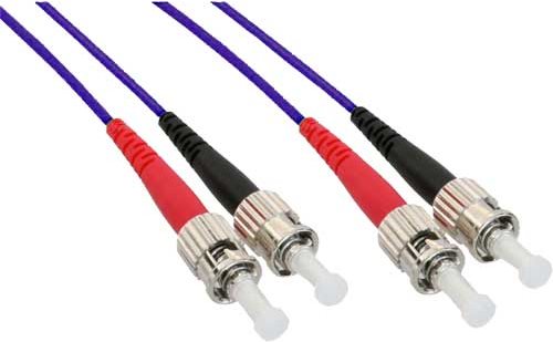 INLINE LWL Duplex Kabel ST/ST 50/125um OM4 2m