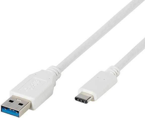 Vivanco USB 2.0 Anschlusskabel [1x USB 2.0 Stecker A - 1x USB 2.0 Stecker C] 1 m Weiß (39452)