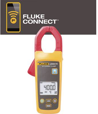 Fluke FLK-a3000 FC Stromzange Kalibriert nach DAkkS digital Datenlogger CAT III 600 V (4401588)