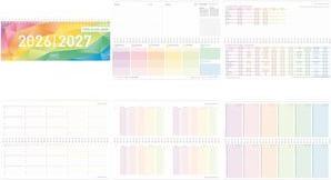 Häfft® Verlag Tischquerkalender Rainbow 2026/2027, 1 St. (11153-2 EMGP)