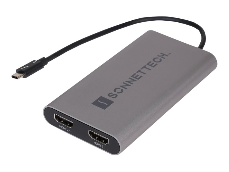 Sonnet Sonnettech Thunderbolt auf Dual 4K HDMI Adapter Grau