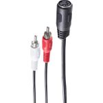shiverpeaks BS10501 Audio-Kabel 0,2 m DIN (5-pin) 2 x RCA Schwarz (BS10501)