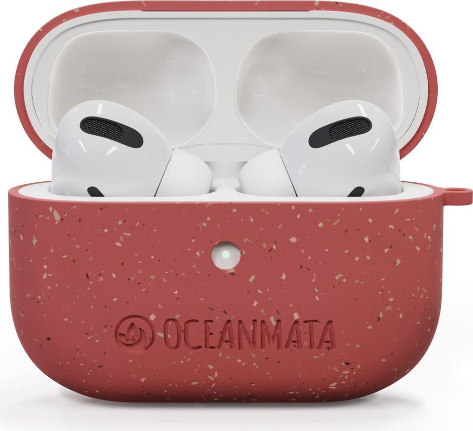 OCEANMATA Air Pod Case Pro | coralred | Nachhaltiges Apple AirPod Case Coral Edition Oceanmata® (8720254403519)