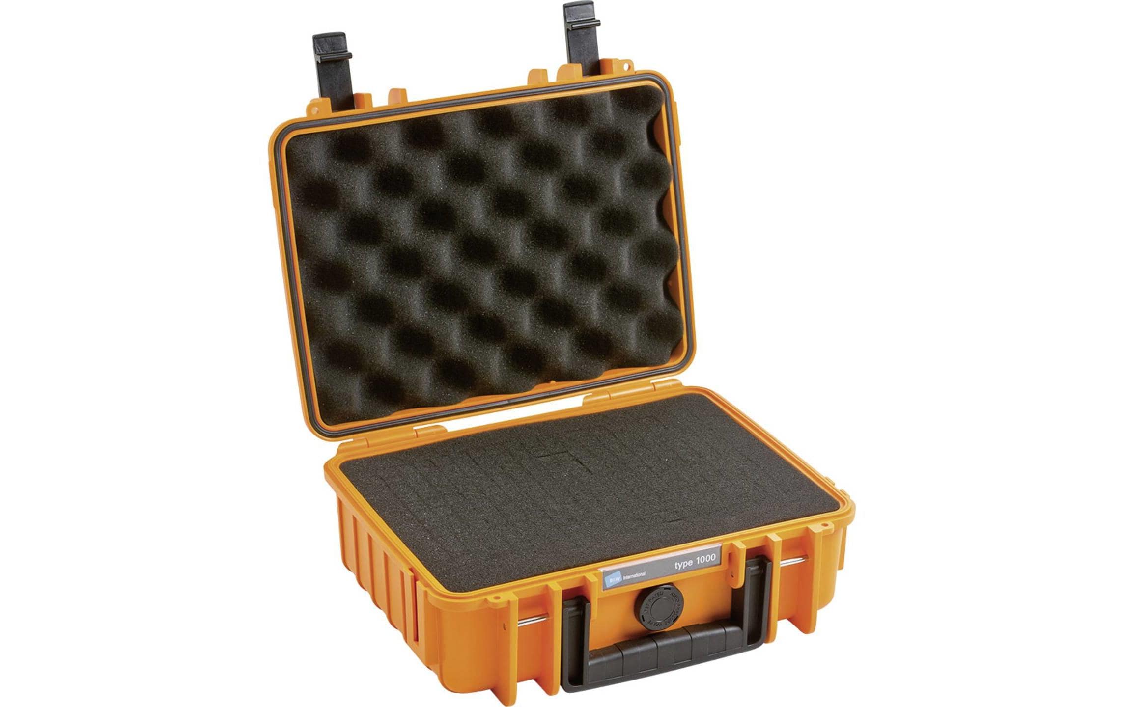 B&W outdoor.case Type 1000 Outdoor-Koffer Polypropylen Staub- und Wasserdicht Orange