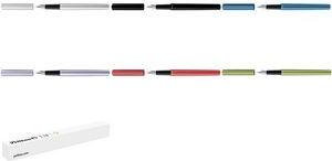 Pelikan Füllhalter Ineo Elements, Fiery Red Gehäuse aus Metall matt eloxiert, polierte Edelstahlfeder, - 1 Stück (300009909)