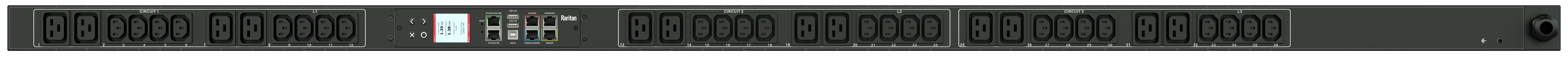Raritan Dominion PX PX3-1732 400 V 16 A 11,5 kVA Schwarz