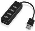 ACT AC6205 Schnittstellen-Hub USB 2.0 480 Mbit/s Schwarz (AC6205)