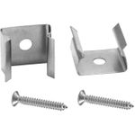 EUROLITE Halterung für Leer-Rohre 10x10mm Set 2x mit Schraube (51201011)