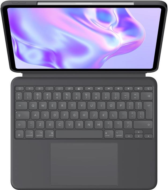 Logitech Combo Touch Tastatur und Foliohülle mit Trackpad Graphite