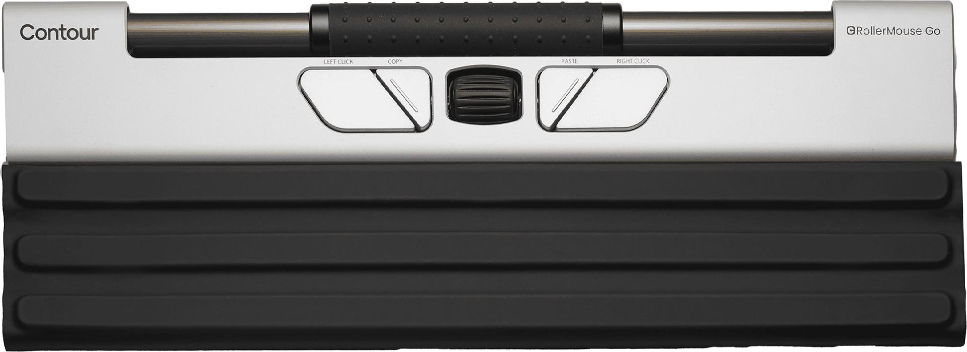 Contour RollerMouse Go - Zentrale Maus - Bluetooth, USB-C Schwarz, Silber