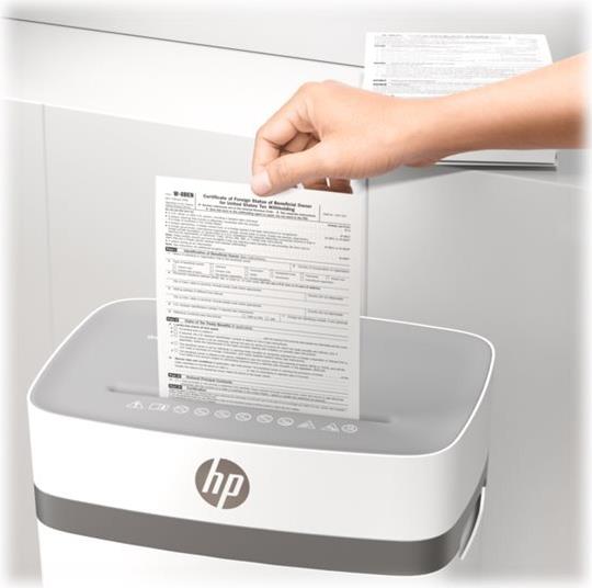 HP OneShred 12CC Aktenvernichter Partikelschnitt P-4 12 Blatt Weiß