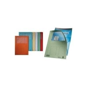LEITZ Sichtmappe, DIN A4, Karton, mit Sichtfenster, rot 160 g-qm, Oberteil mit beschriftbarem Druckraster, Sicht- - 100 Stück (3950-00-25)