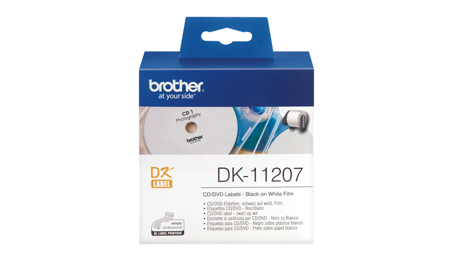Brother DK-11207 CD/DVD-Etiketten 100) (DK11207)