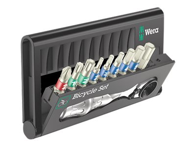 Wera Bicycle Set 9 Bit-Set 10-teilig 65 N·m Schwarz