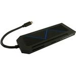 LC-Power LC-HUB-C-MULTI-6-RGB Schnittstellen-Hub USB 3.2 Gen 2 (3.1 Gen 2) Type-C 5000 Mbit/s Schwarz (LC-HUB-C-MULTI-6-RGB)