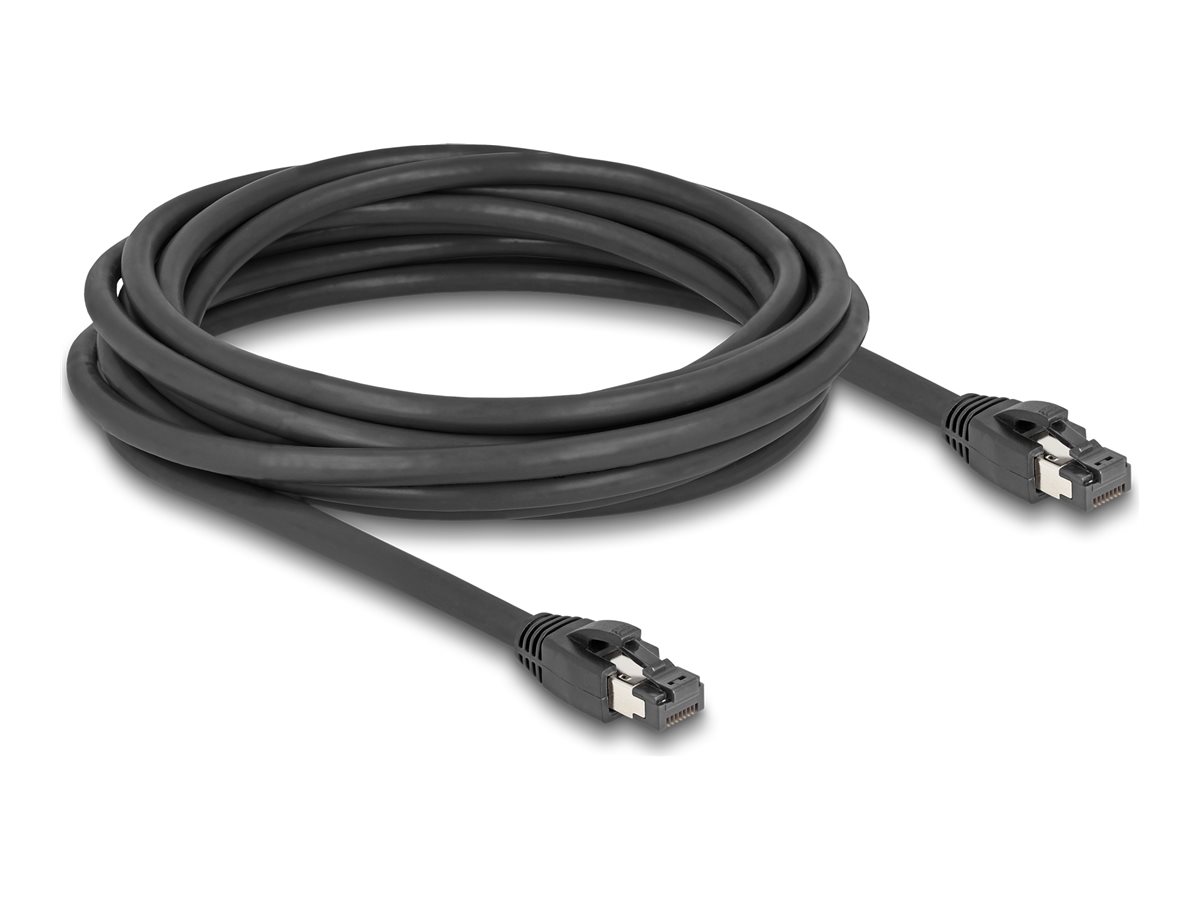 Delock 80236 RJ45 Netzwerkkabel Cat.8.1 S/FTP 5 m Schwarz