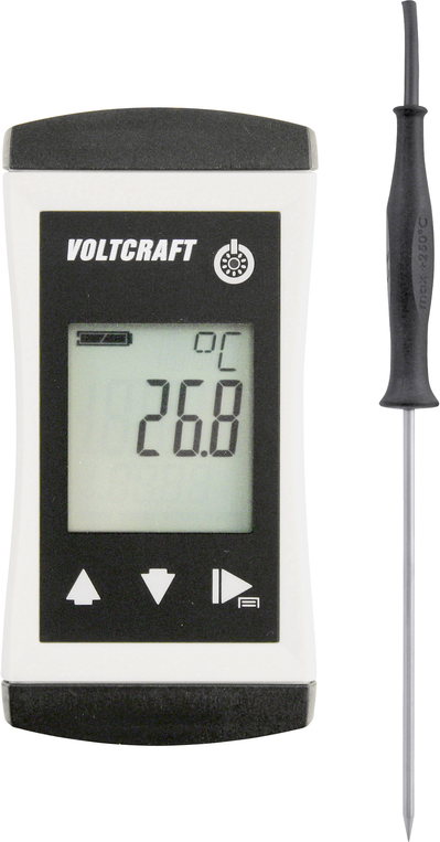 VOLTCRAFT PTM 100 + TPT-202 Temperatur-Messgerät -200 - 450 °C Fühler-Typ Pt1000 IP65