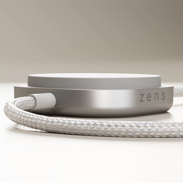 Zens Pro 2 USB-C auf Qi2 Ladekabel, 2-in-1, 15W kabellos, 140W max., 1,5 m, Weiß