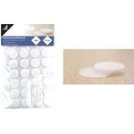 kangaro Klettpunkte, Durchmesser: 20 mm, weiß selbstklebend, zum Fixieren und Verschließen von - 1 Stück (K-5062)