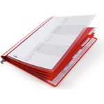 DURABLE Personalhefter m Hängeschiene A4 5 Fächer rot (255503)