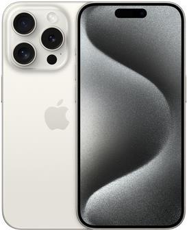 Apple iPhone 15 Pro 15,5 cm (6.1") Dual-SIM iOS 17 5G USB Typ-C 1 TB Titan - Weiß (MTVD3ZD/A)