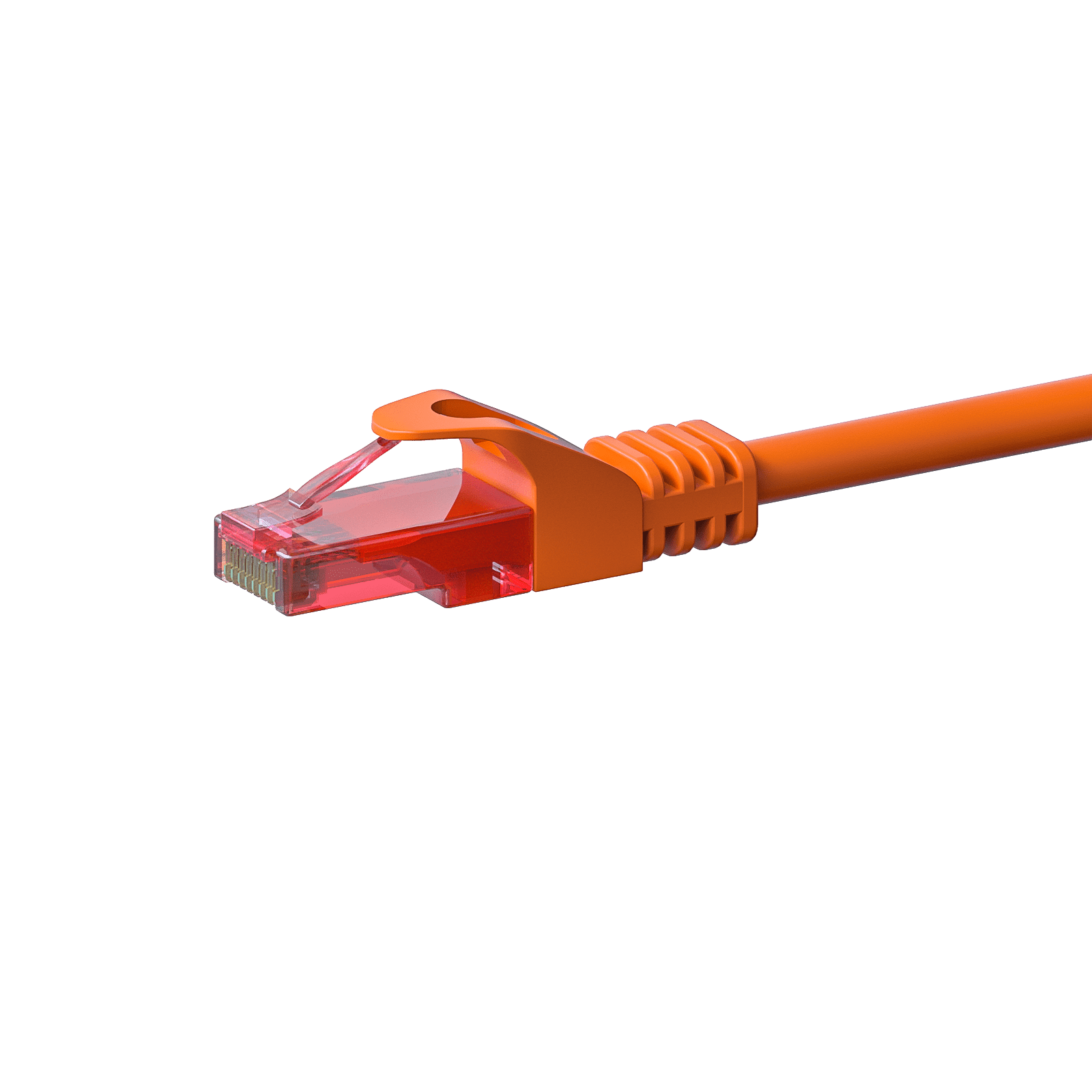DSIT CAT6 Netzwerkkabel, U/UTP, 0,15 Meter, Orange, 100% Kupfer (DC-66-001)