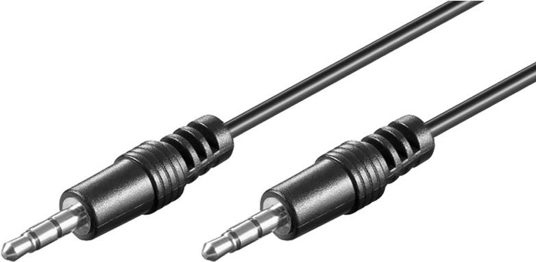 Wentronic Goobay 3,5mm-Klinke-Verbindungskabel HQ, Schwarz, 5 m - Klinke 3,5 mm-Stecker (3-Pin, Stereo) > Klinke 3,5 mm-Stecker (3-Pin, Stereo) (34192)