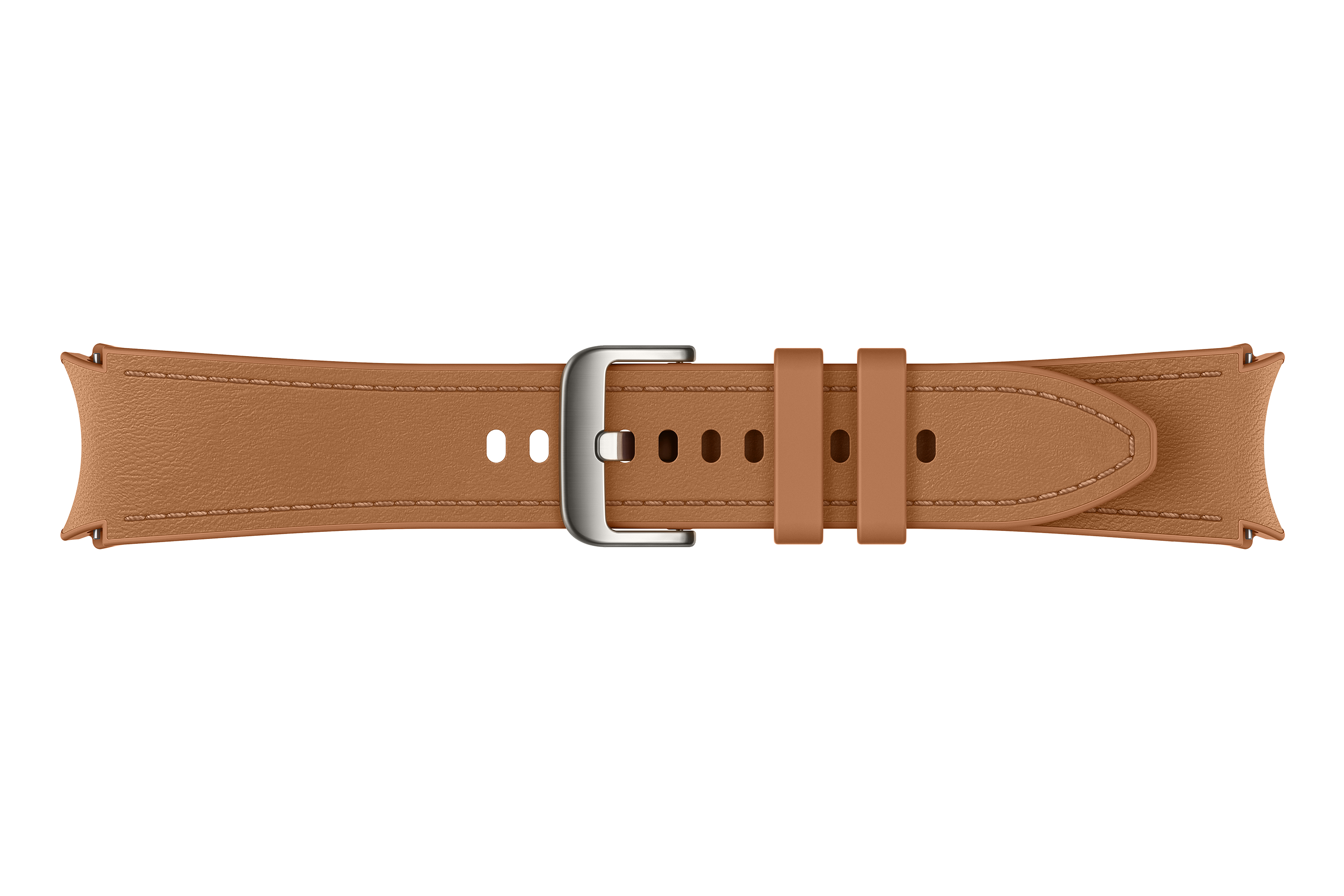 Samsung ET-SHR96 Hybrid Eco-Leder Uhrenarmband M/L für Galaxy Watch4/5/6 Kamelhaarfarbe