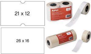 agipa Etiketten für Preisauszeichner, 26 x 16 mm selbstklebend, 2-zeilig, wieder ablösbar, für - 6 Stück (100919)