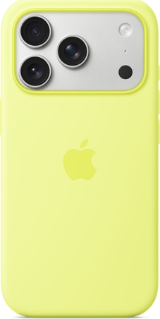 Apple iPhone 17 Pro Silicone Case with MagSafe– Neon Yellow (MGFF4ZM/A)