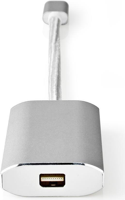 Nedis CCTB64580AL02 Videokabel-Adapter 0,2 m USB Typ-C Mini DisplayPort Silber (CCTB64580AL02)