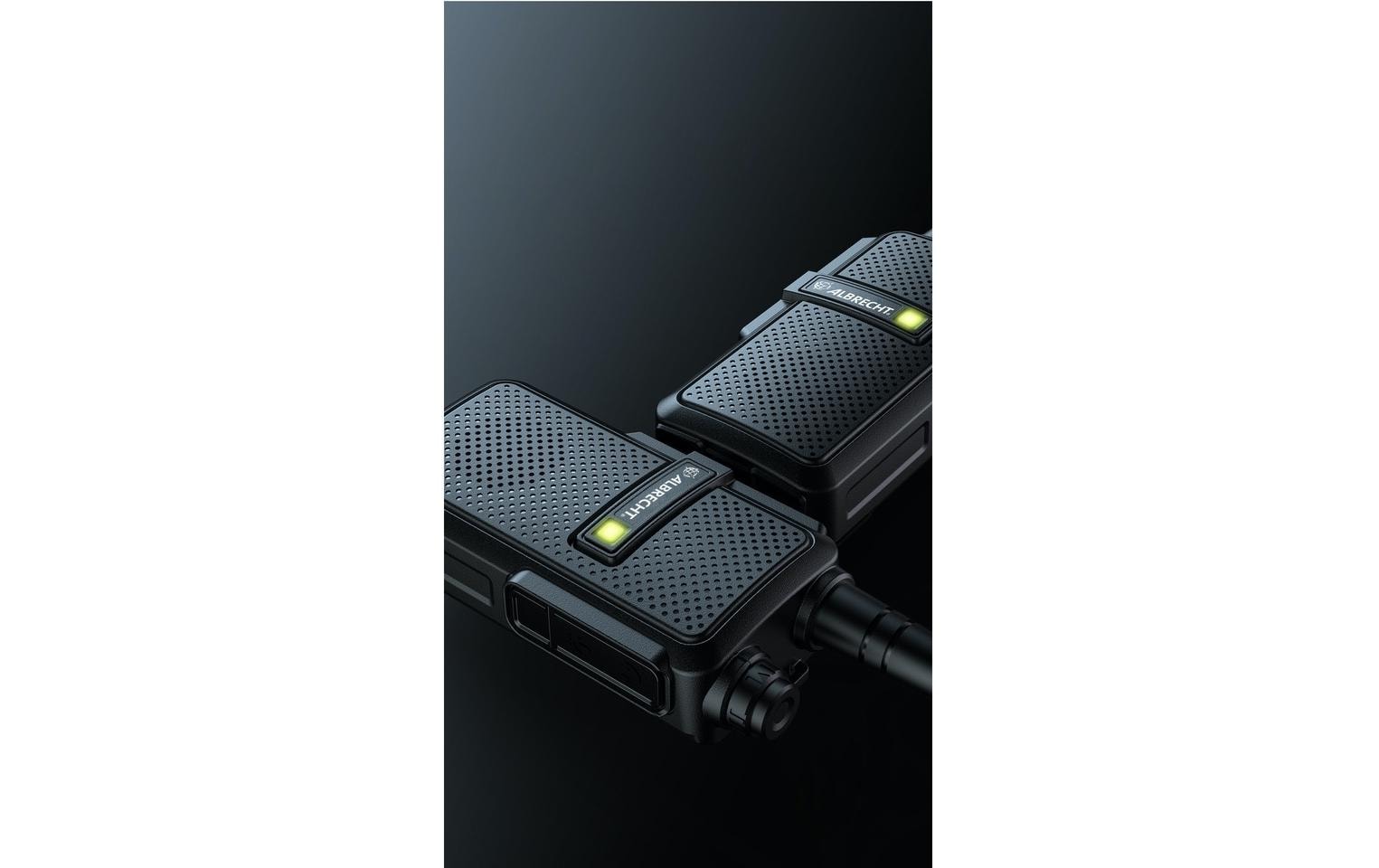 Albrecht Tectalk Worker 3 PMR446 Handfunkgerät 2er-Set 16 Kanäle bis 10 km Reichweite Schwarz