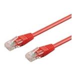 Wentronic Goobay CAT 6 Patchkabel, U/UTP, Rot, 25 m - CCA Kupfergemisch (95666)