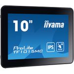 iiyama ProLite TF1015MC-B3, 25,7cm (10,1''), Projected Capacitive, 10 TP, USB, Ethernet, Kit (USB), schwarz Touchmonitor (open-frame, 16:10), Bildschirmdiagonale: 25,7 cm (10,1''), Projected Capacitive, Multi Touch (10 Punkte), Auflösung: 1280x800 Pixel, VESA Mount (100x100 mm), Reaktionszeit: 29ms, Helligkeit 500cd, Blickwinkel 178/178°(H/V), Kontrast: 800:1, USB, Ethernet, Audio, VGA, Display-Port, HDMI, inkl.: Kabel (USB, HDMI, Display Port), Netzteil, Netzkabel, QSG, IP65, Farbe: schwarz (TF1015MC-B3)