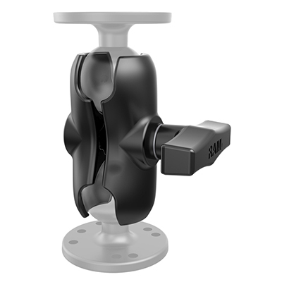 RAM RAM-201U-B Tragarm Doppelsockel C-Kugel Aluminium 90,4 mm Schwarz