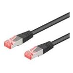 Wentronic Goobay CAT 6a Patchkabel, S/FTP (PiMF), Schwarz, 7.5 m - LSZH halogenfrei, Kupfer (93853)